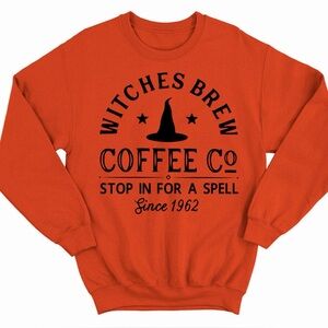 Witches Brew Coffee Company Stop In For A Spell 1692 Sweatshirt M